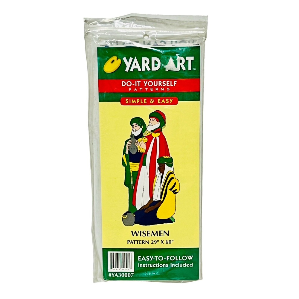 Yard Art Do it Yourself Christmas holiday wood working pattern Wisemen 29X 60